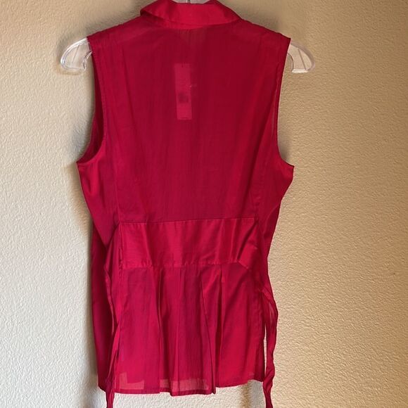Theory sleeveless top tie waist M - Picture 3 of 12